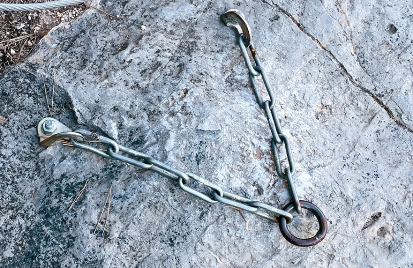 This is one of the two belay stations
