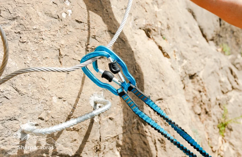 Simond Via Ferrata Lanyard – Carabiners